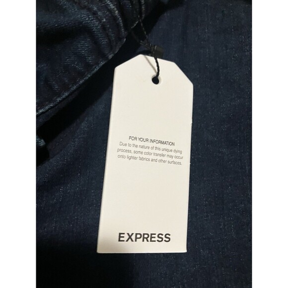 Express Women’s Skinny Jeans Size 14 Dark Wash Stretch Denim Mid Rise NWT - Picture 11 of 12